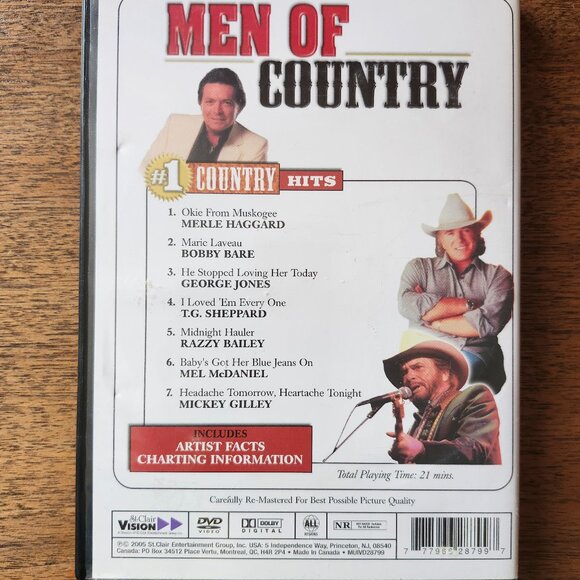 MEN of COUNTRY #1 Country Hits George Jones Merle Haggard Mickey Gilley - Picture 3 of 4